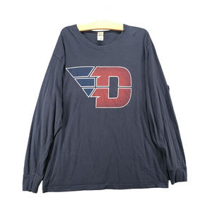 New Agenda by Perrin Men's Dayton Flyers T-Shirt Blue 2XL Long Sleeve Cotton